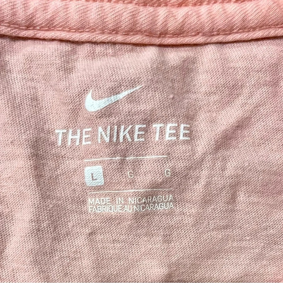 Nike Shirt Girls Large Pink Swoosh Logo Athletic Youth Kids Large - Picture 3 of 4
